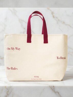 NWT RMS Beauty The Weekender Travel Tote Bag Canvas Burgundy Handles Limited Ed.